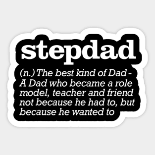 Mens Stepdad Definition Stepfather Gift From Kids T shirt Sticker